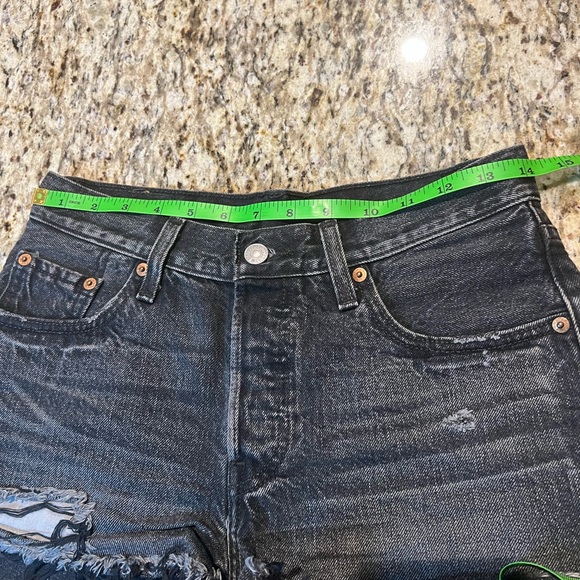 Levi’s 501 Denim Shorts In Faded Black - Picture 9 of 9